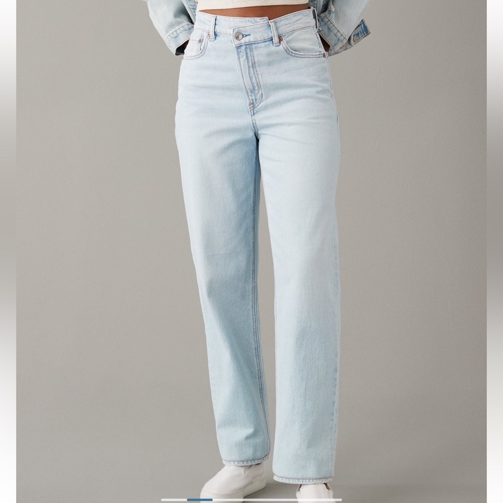 American Eagle Strigid Highest Waste Crossover Baggy Straight Jean - Picture 6 of 6